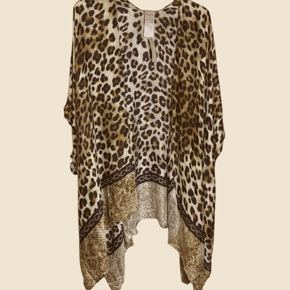 Chico's Leopard/Cheetah Wrap - One Size
